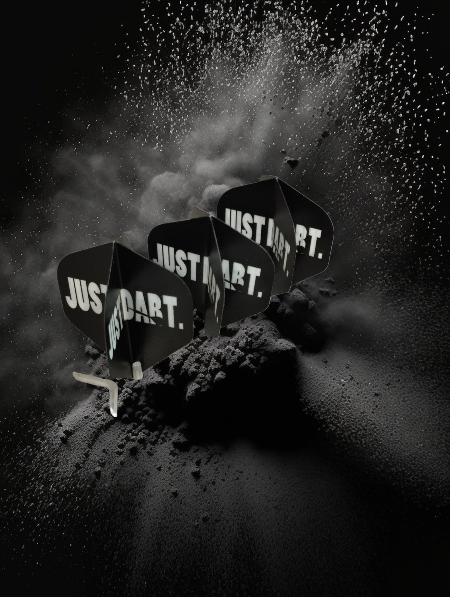 Dart Flights Set "Just Dart" schwarz