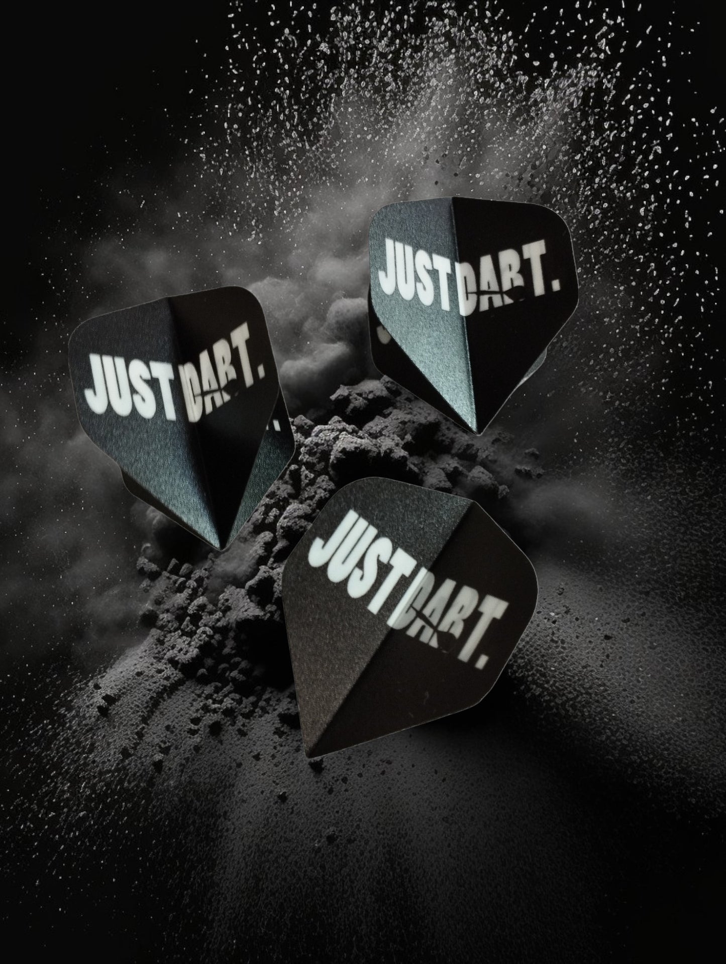 Dart Flights Set "Just Dart" schwarz