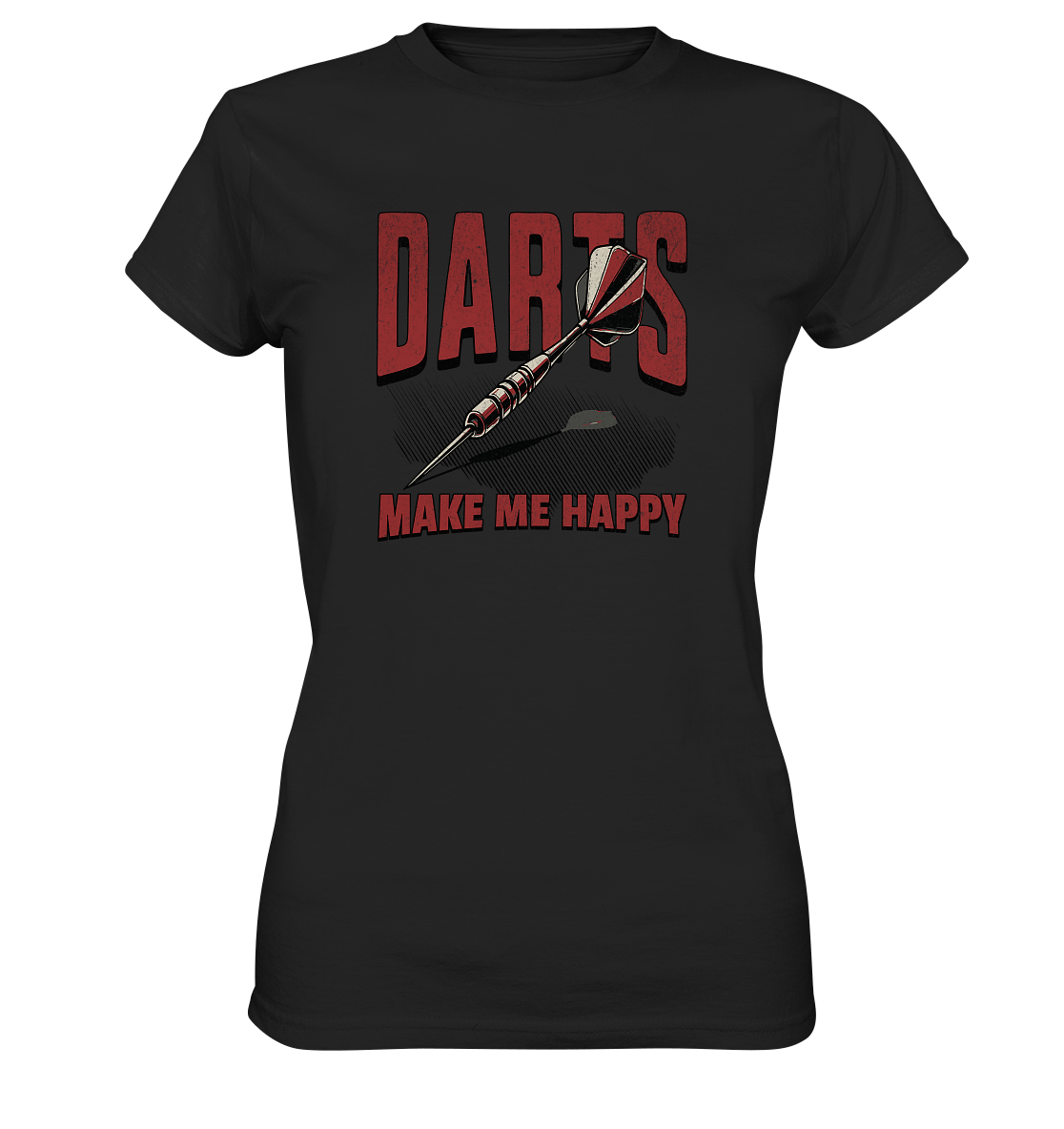 Darts make me happy - Ladies Premium Shirt