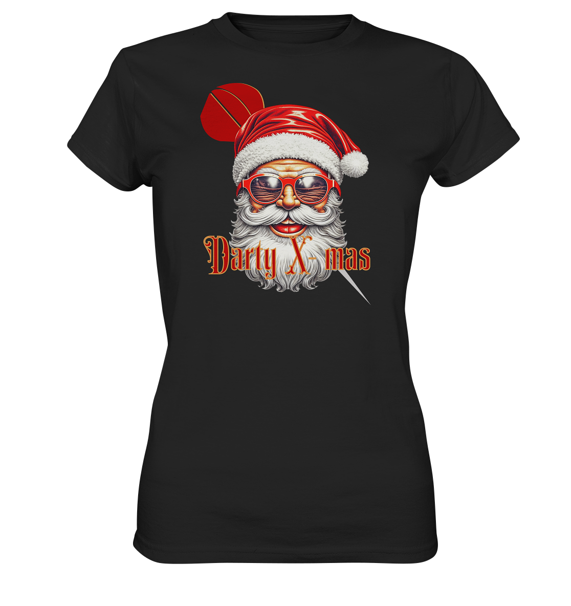 "Smiling Santa" - Ladies Premium Shirt