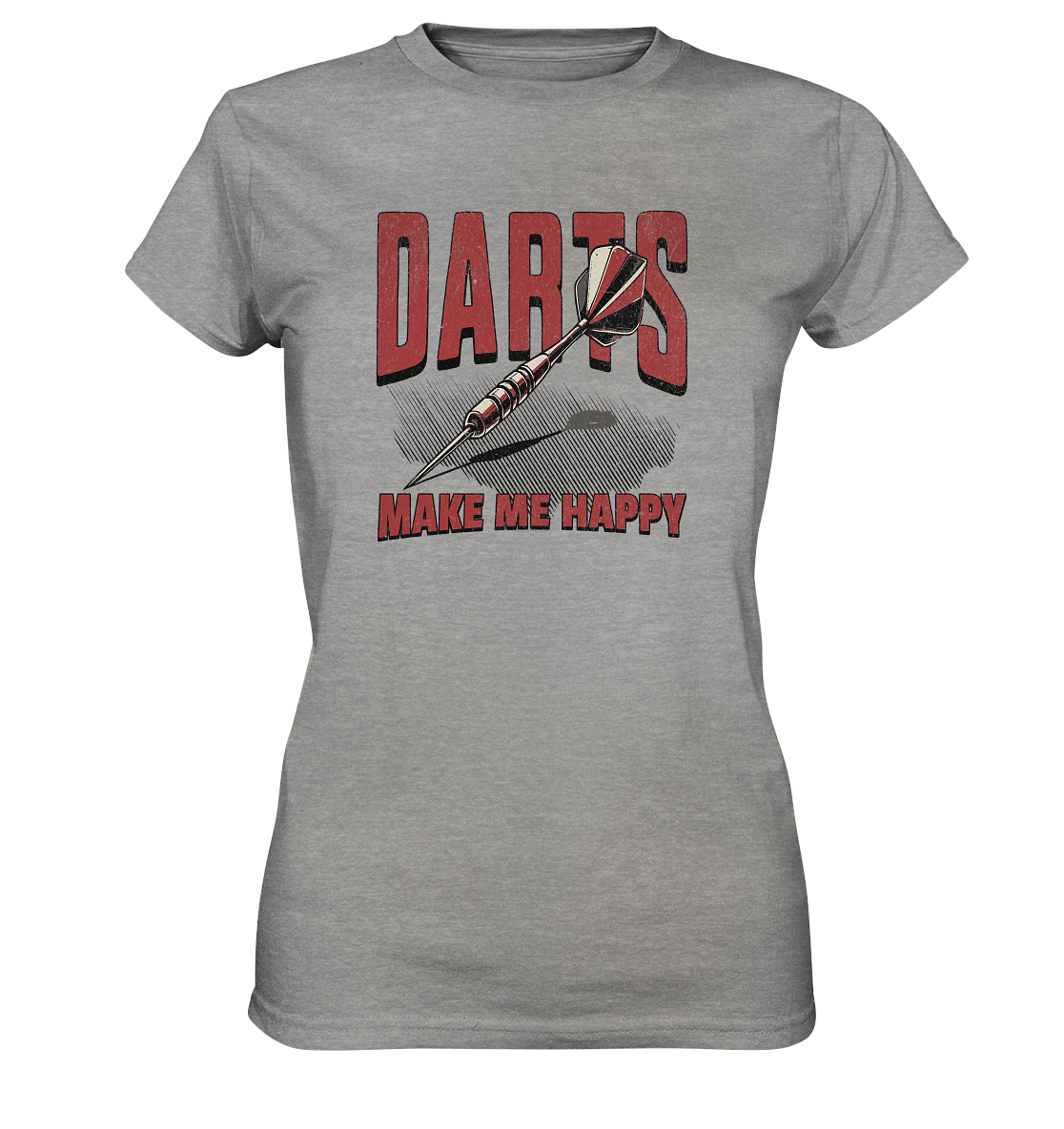 Darts make me happy - Ladies Premium Shirt