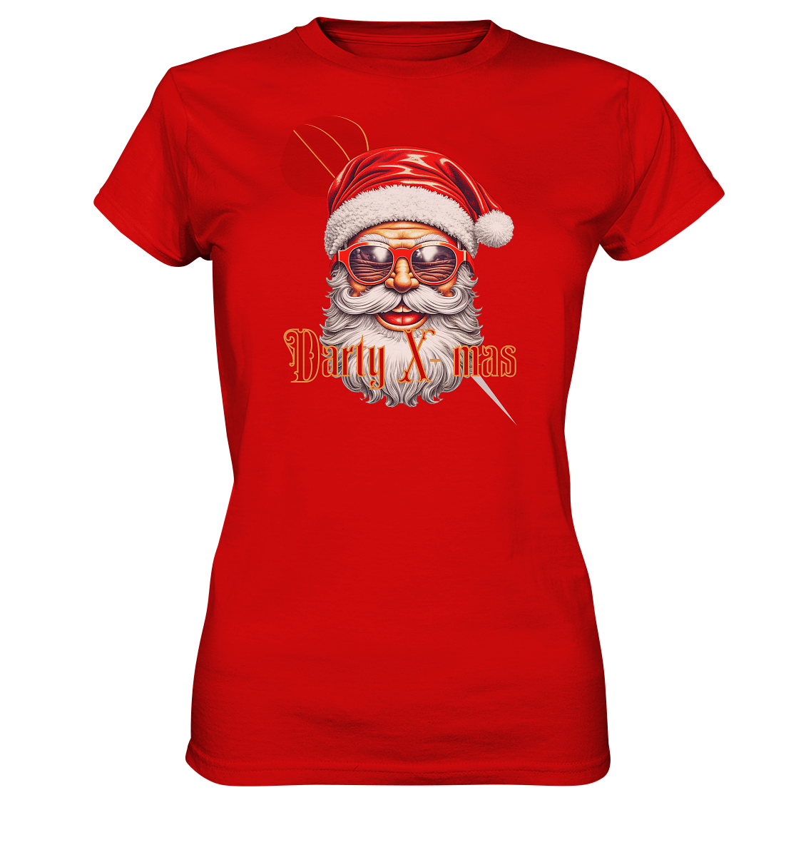 "Smiling Santa" - Ladies Premium Shirt