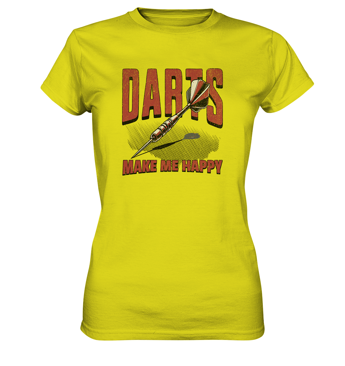 Darts make me happy - Ladies Premium Shirt