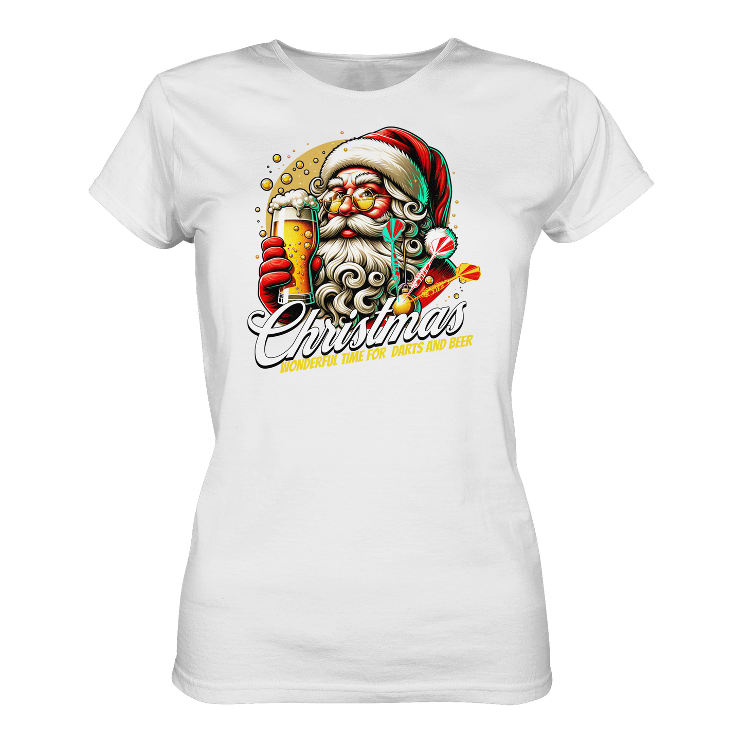 Chritsmas- wonderful Time for Darts and Beer - Ladies Premium Shirt