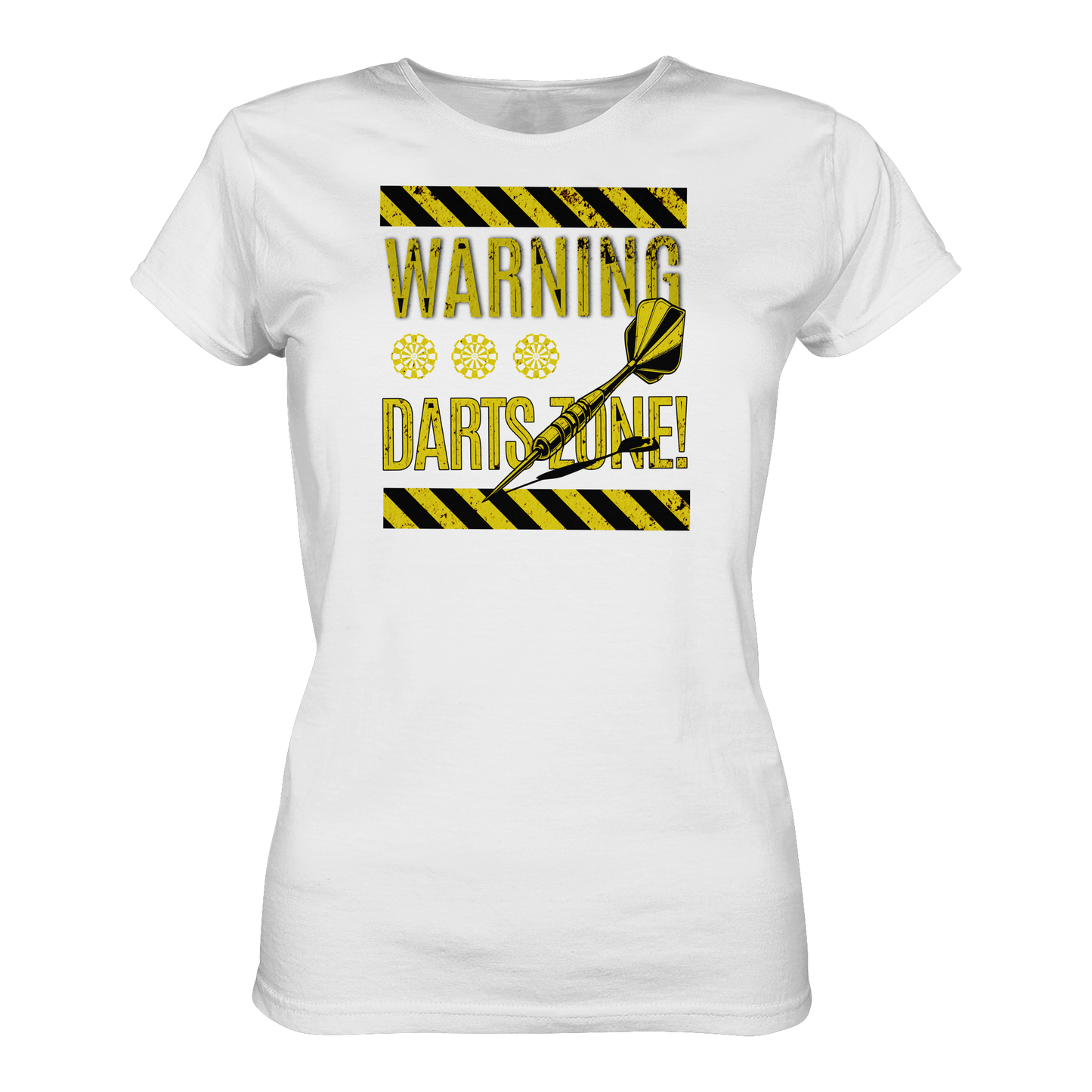 Warning Darts Zone - Ladies Premium Shirt