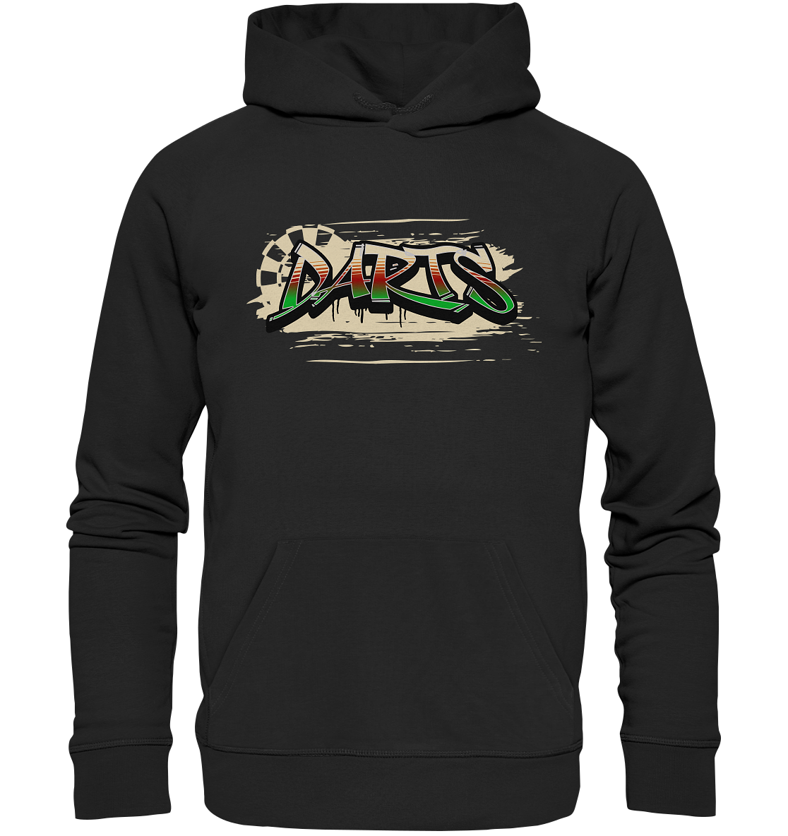 "Darts Graffiti" - Premium Unisex Hoodie