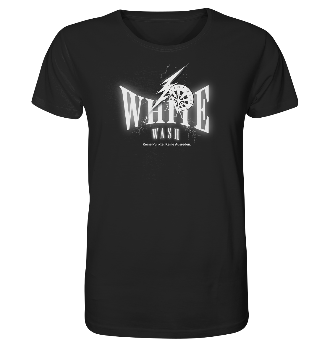 White wash black Shirt - Organic Shirt