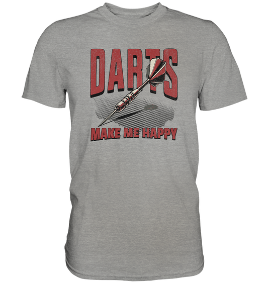 Darts make me happy - Premium Shirt