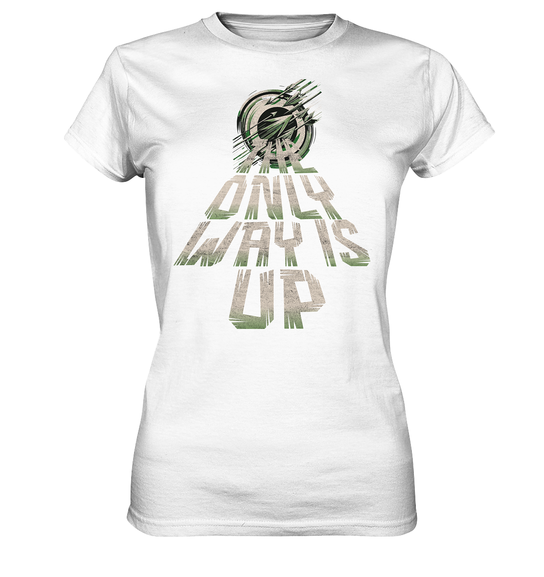 The only way is up - Womens Premium Classic T-Shirt