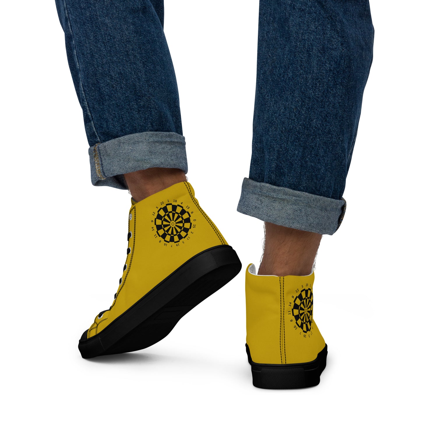 Top Leinenschuhe, Sneaker, Chucks Dartsschuhe für Herren "yellow"