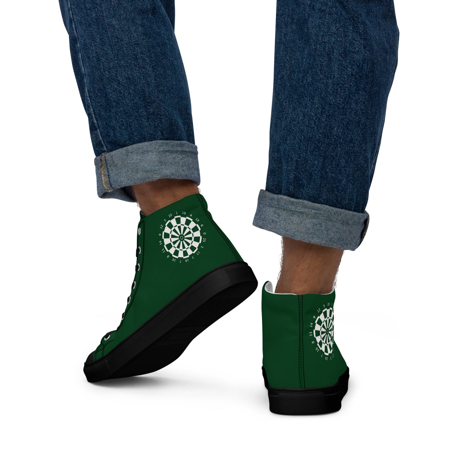 Top Leinenschuhe, Sneaker, Chucks Dartsschuhe für Herren "green"