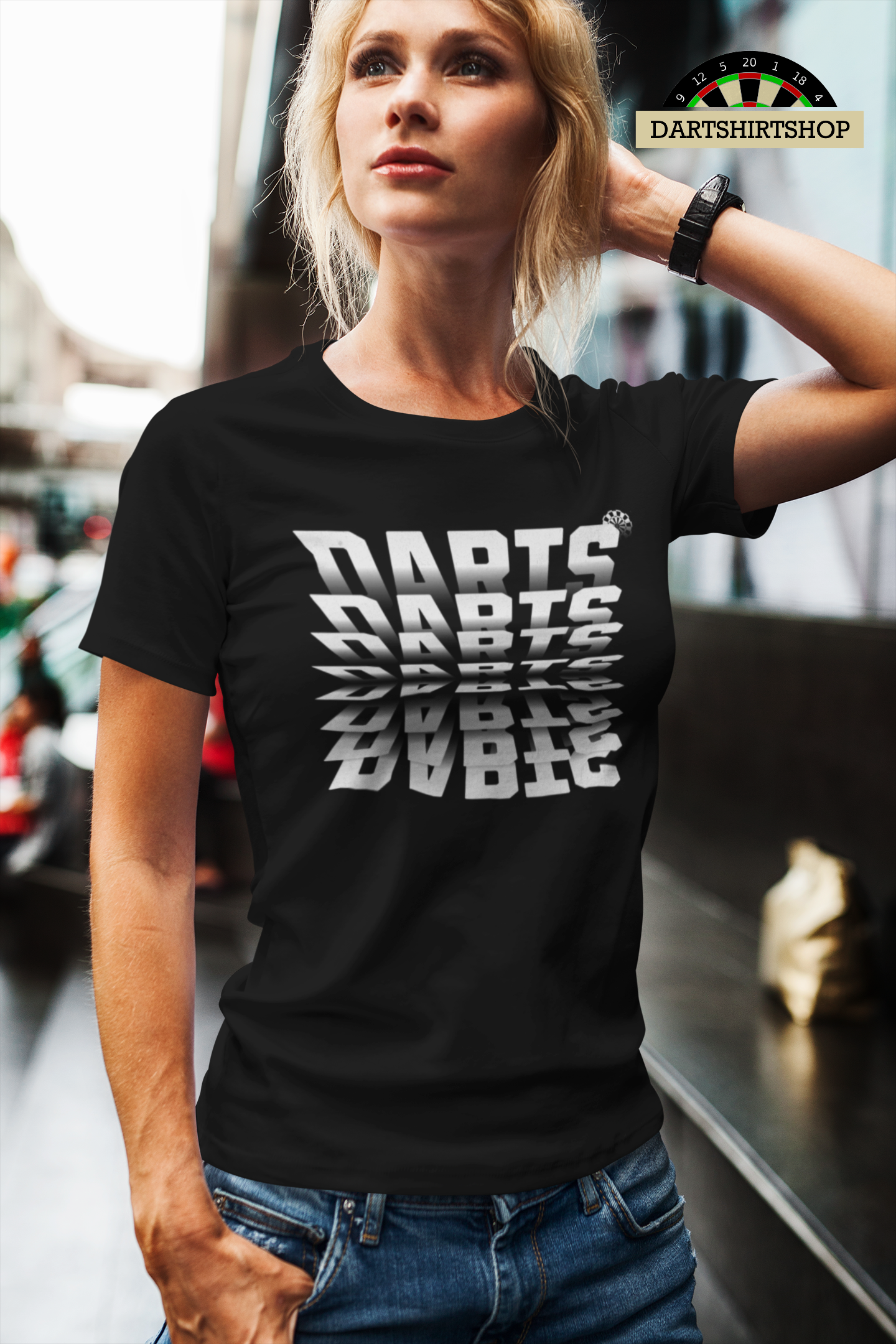 Darts Flip Effekt - Womens Premium Shirt
