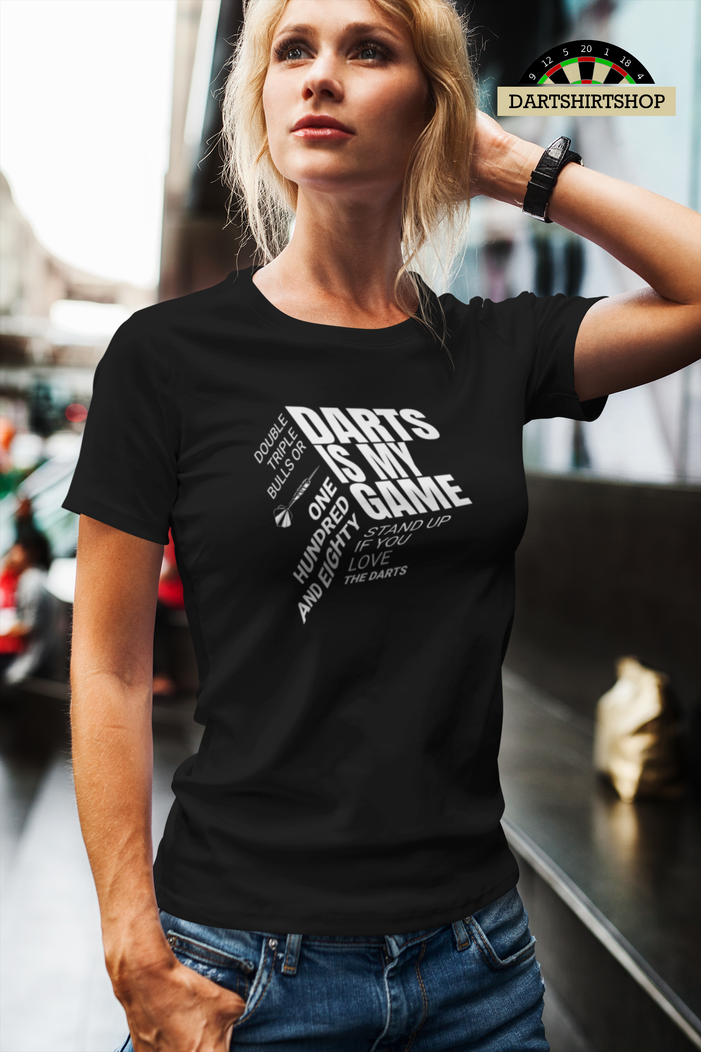 Darts Cube - Womens Premium Classic T-Shirt