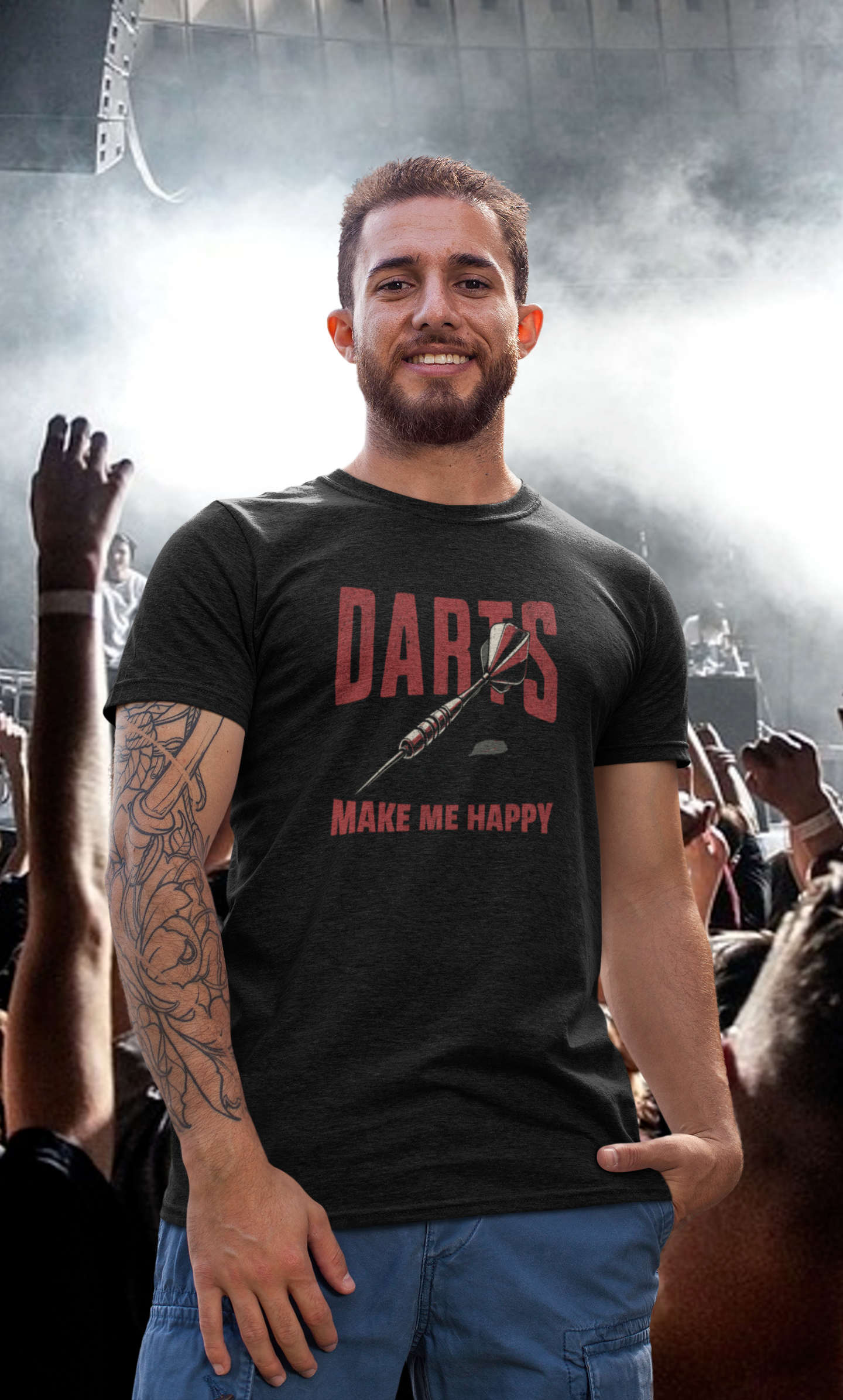 Darts make me happy - Premium Shirt