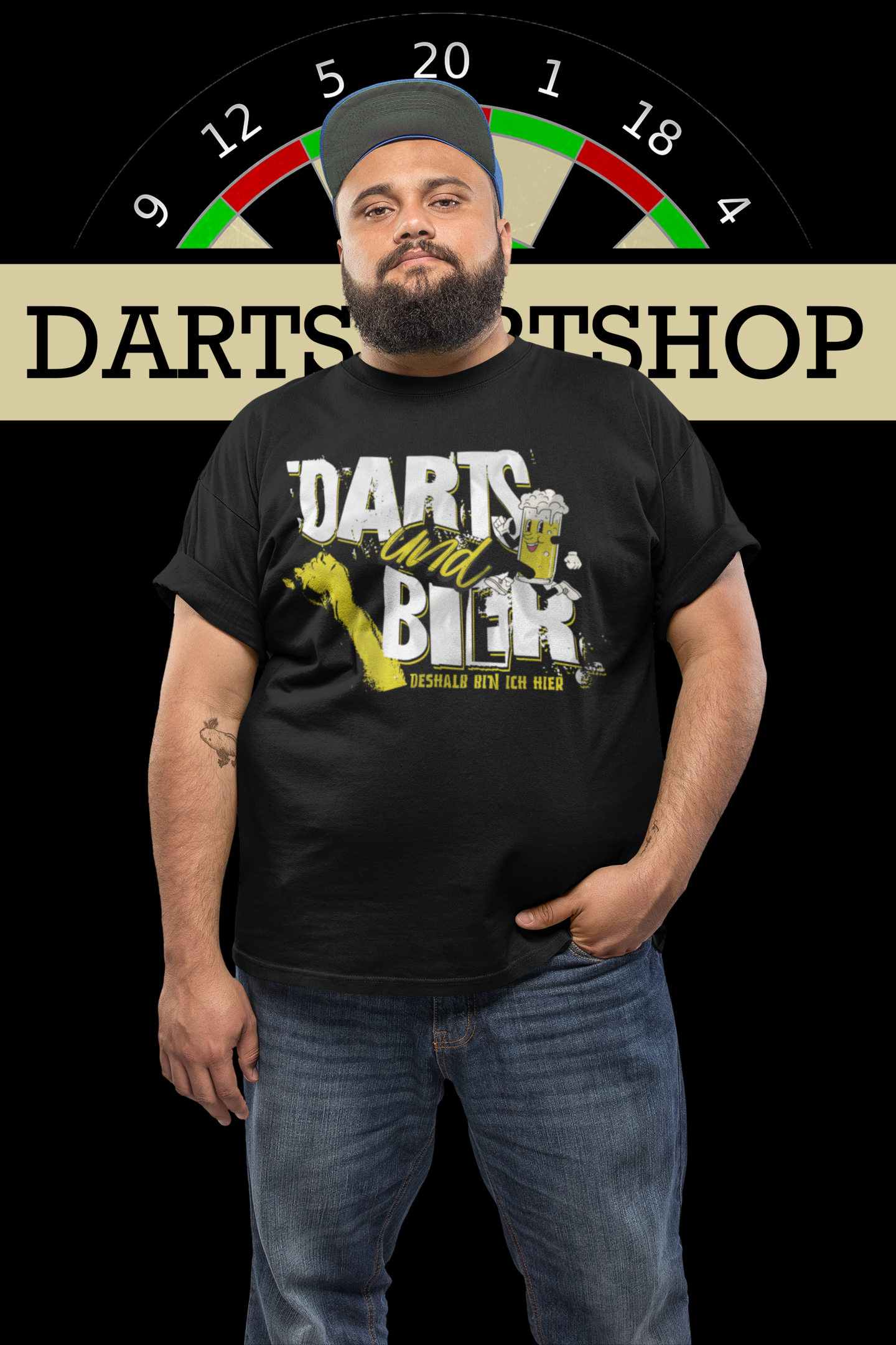 Darts und Bier - Premium Shirt