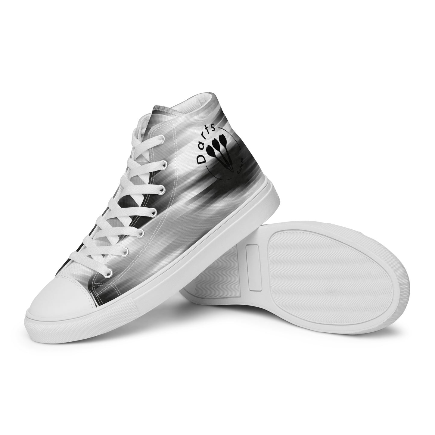 Top Leinenschuhe, Sneaker, Chucks Dartsschuhe für Damen "Black & white"
