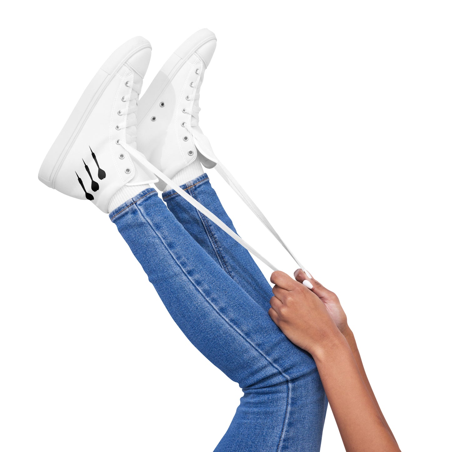 Top Leinenschuhe, Sneaker, Chucks Dartsschuhe für Damen "Black Arrows""