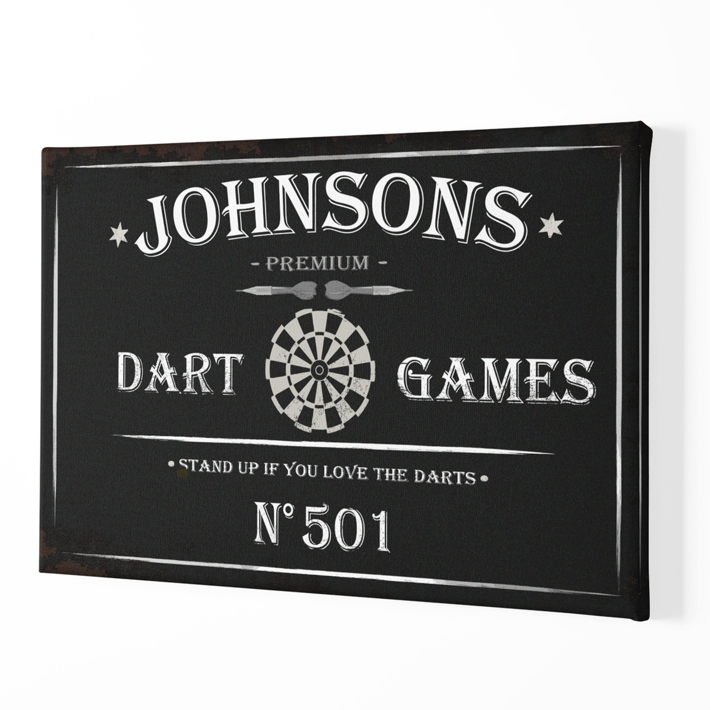 Vintage Canvas "Premium Dart Games"