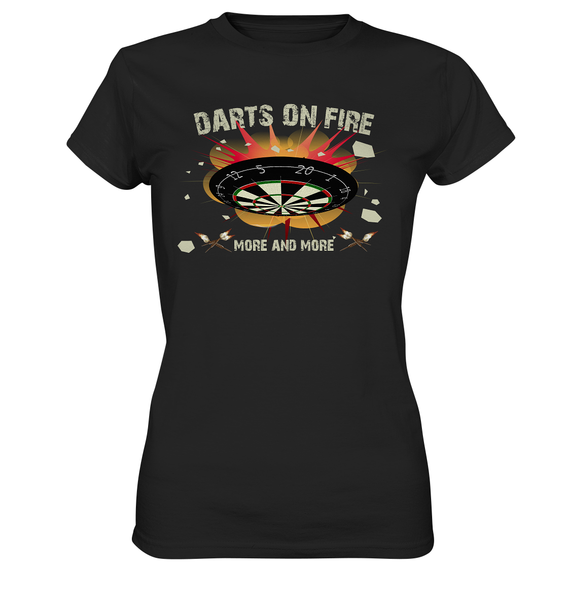 "Darts on fire" - Ladies Premium Shirt
