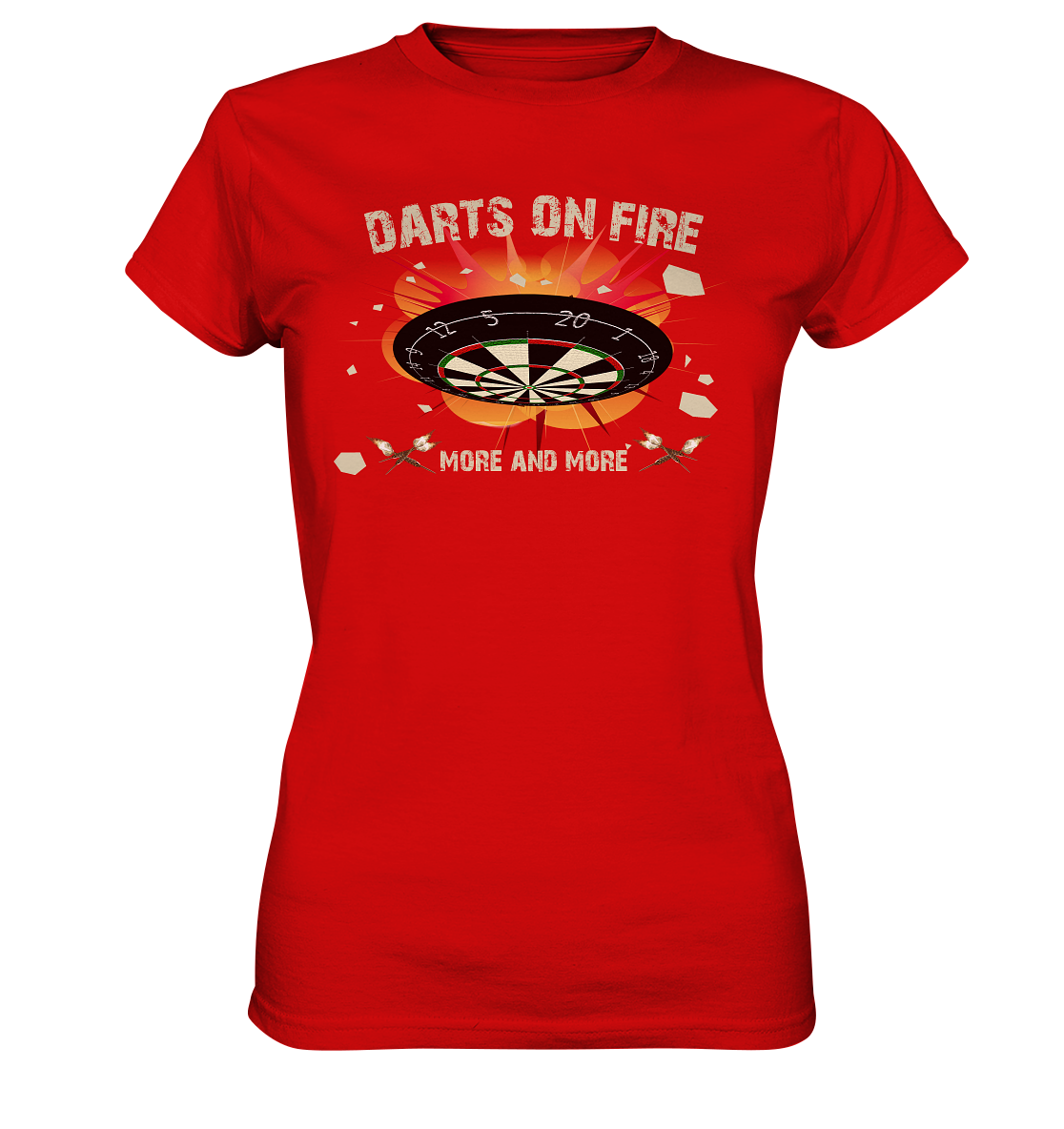 "Darts on fire" - Ladies Premium Shirt