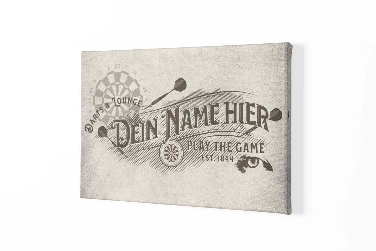 Vintage Canvas "Darts & Lounge" Beringer