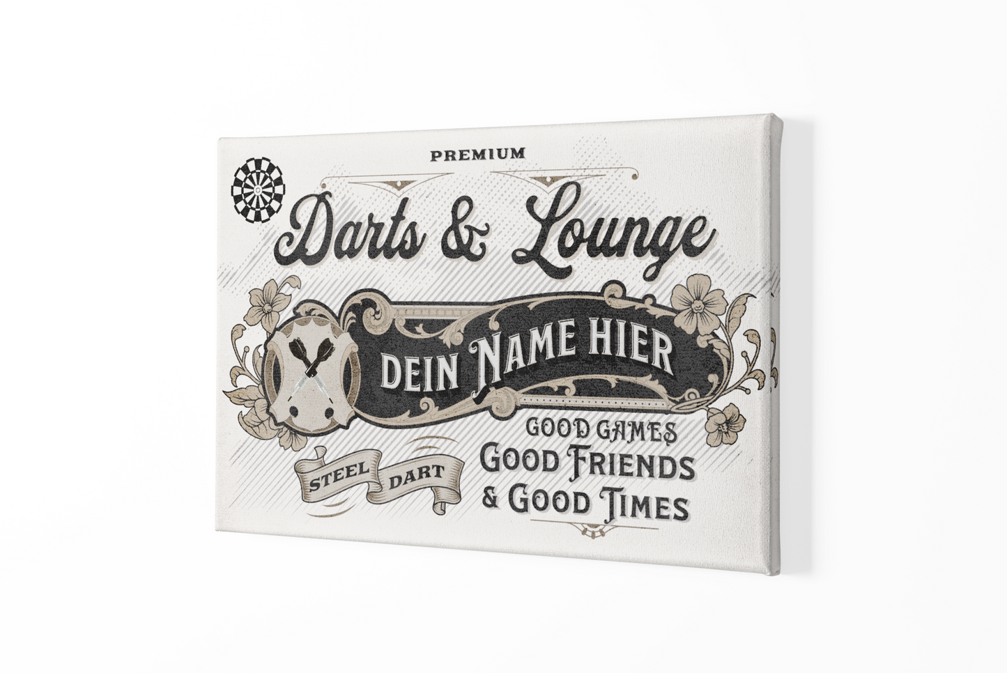 Vintage Canvas "Darts & Lounge"