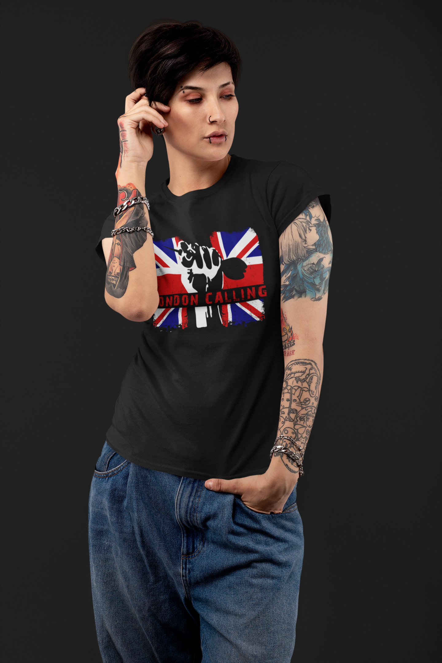 "London calling" - Ladies Premium Shirt