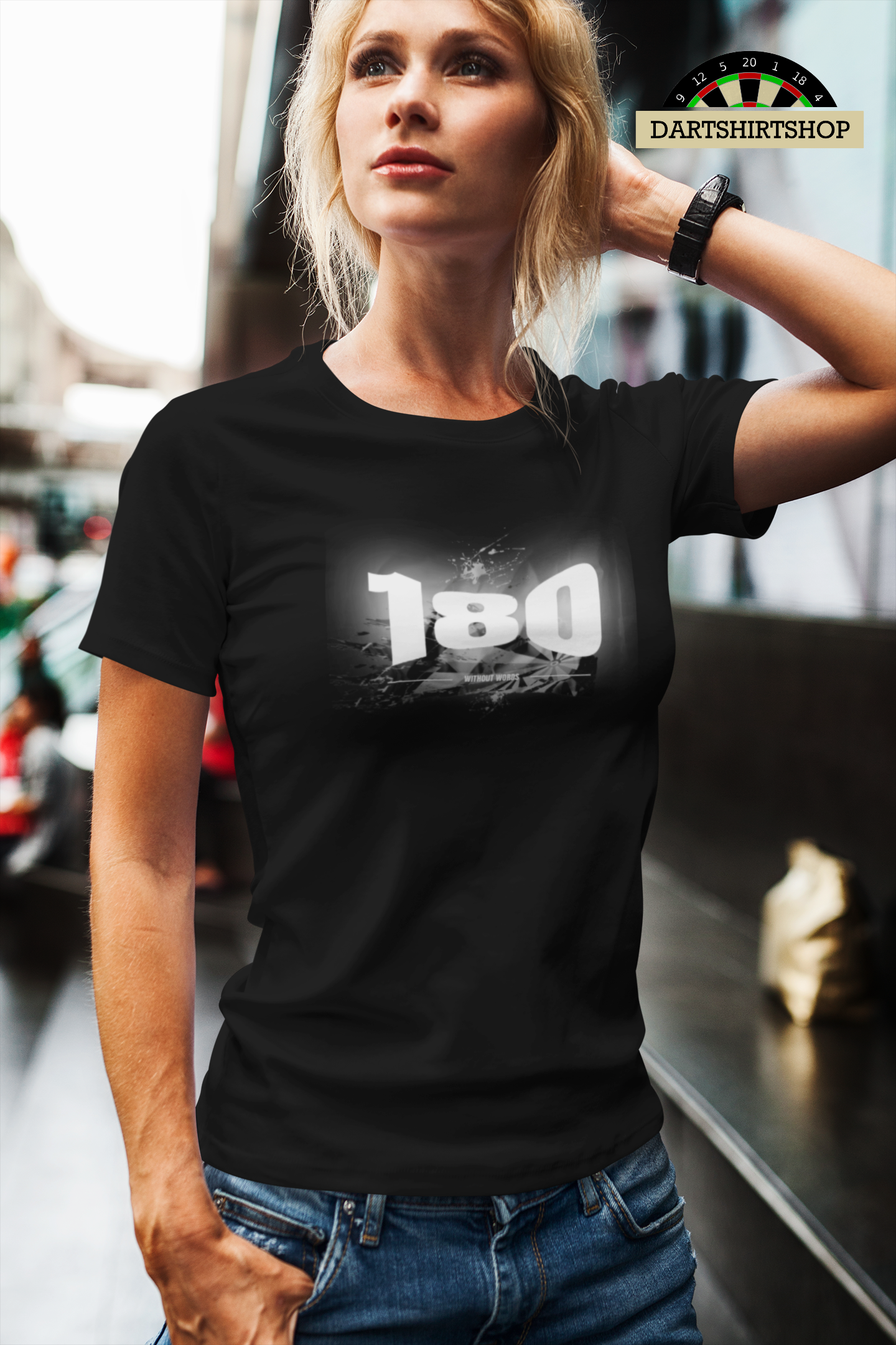 180 without words - Ladies Premium Shirt