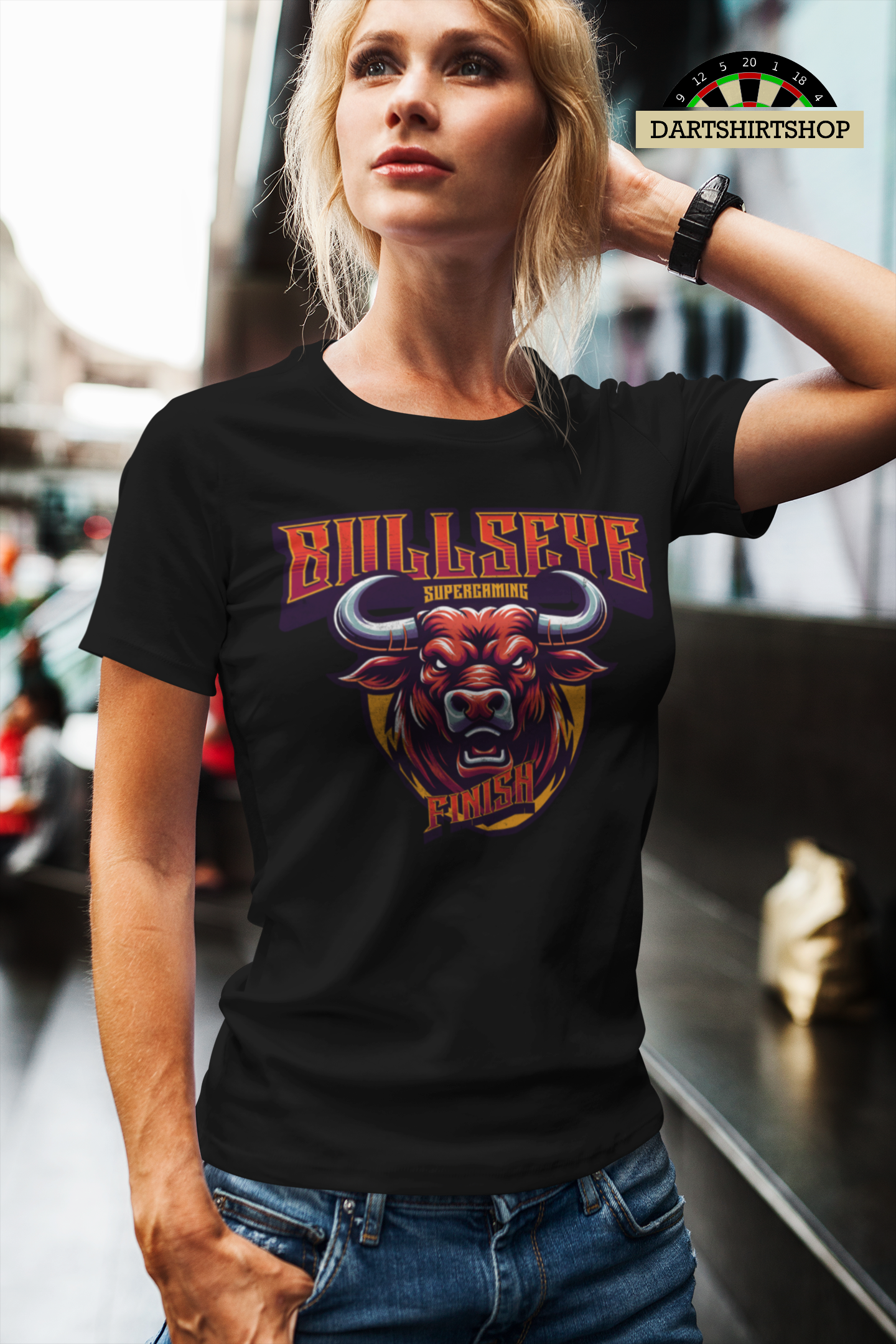 Bullseye finish supergaming - Ladies Premium Shirt