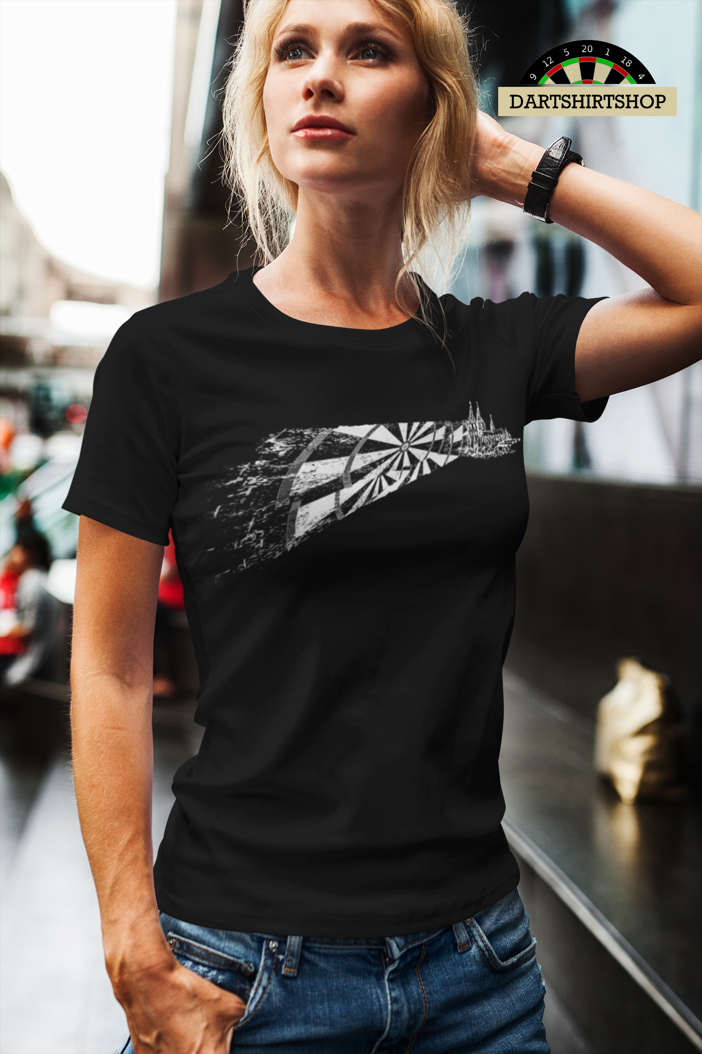 Dartboard Vintage Dom - Ladies Premium Shirt