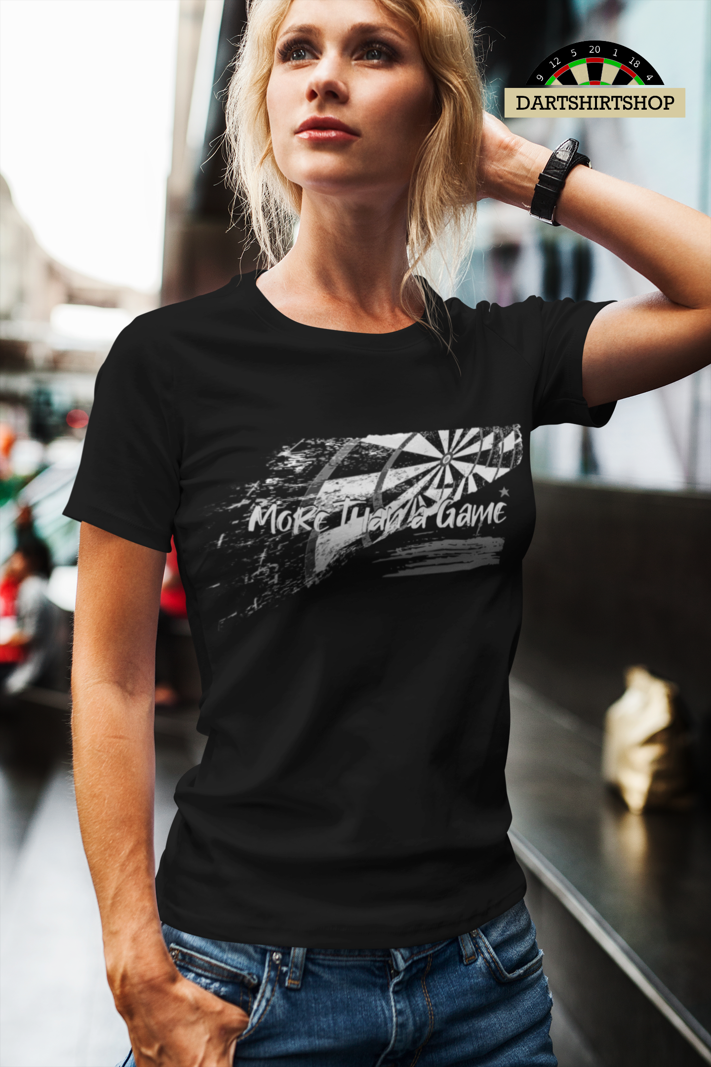 Dartboard Vintage more than a Game - Ladies Premium Shirt
