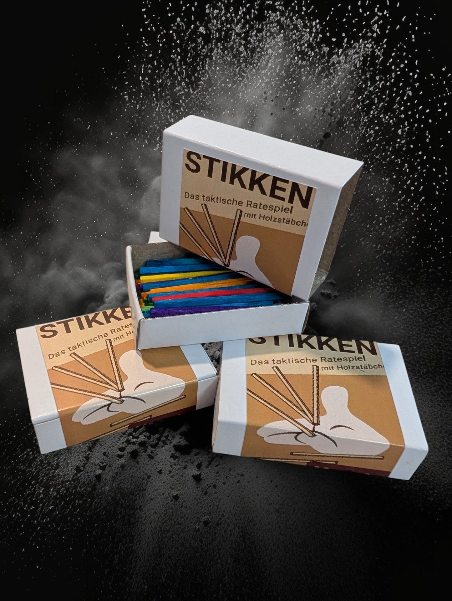 STIKKEN Partyspiel mit Holzstäbchen