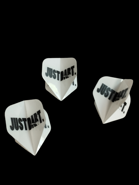 Dart Flights Set "Just Dart" weiß