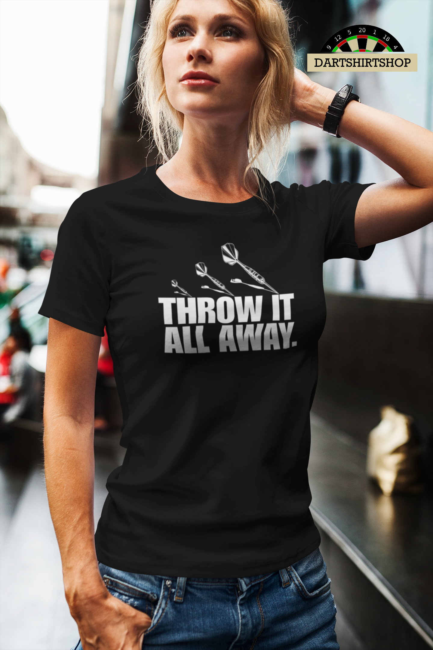 Throw it all away. - Ladies Premium Shirt