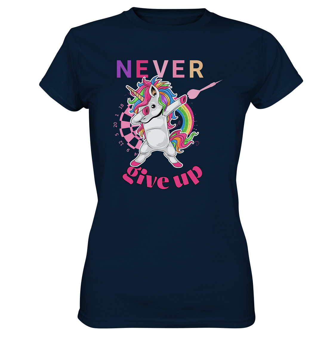 "Unicorn never give up" - Ladies Premium Shirt