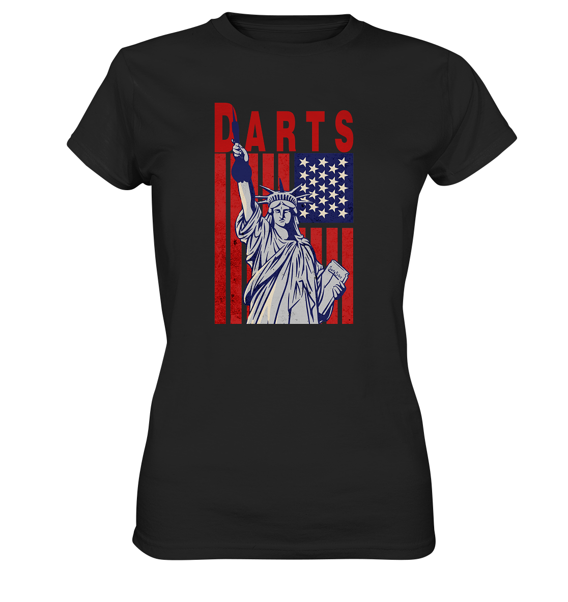 "Statue of Darts" - Ladies Premium Shirt