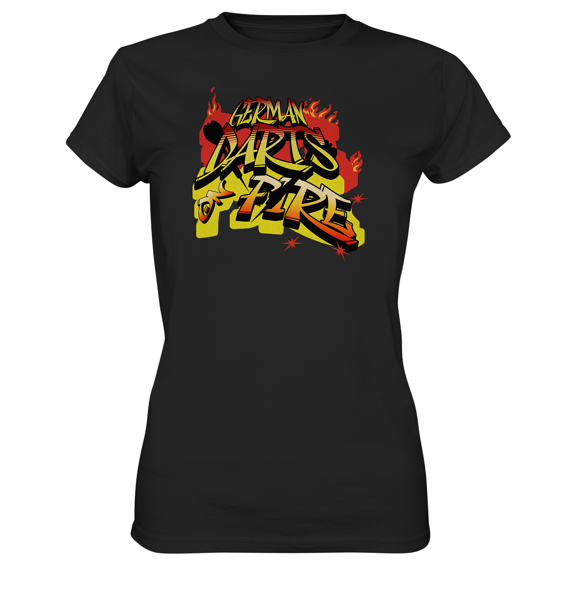 "German Darts on Fire" - Ladies Premium Shirt