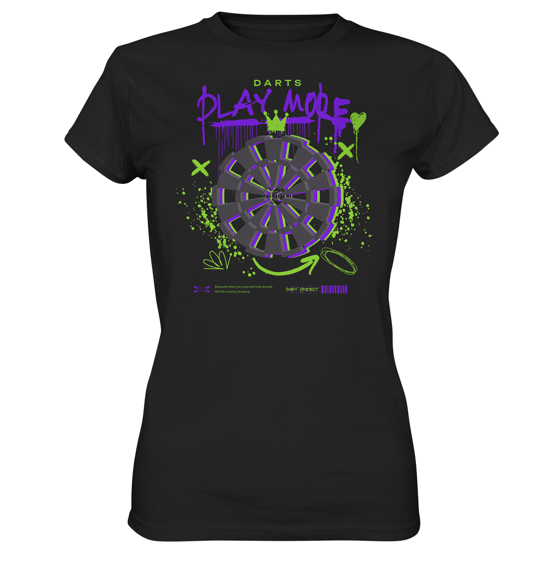 "Play Mode - Darts" - Ladies Premium Shirt