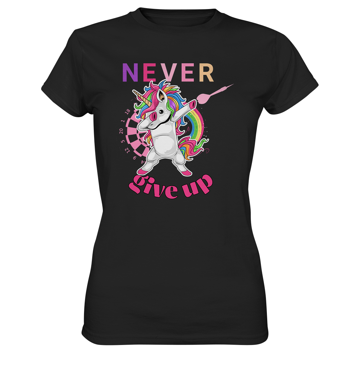 "Unicorn never give up" - Ladies Premium Shirt