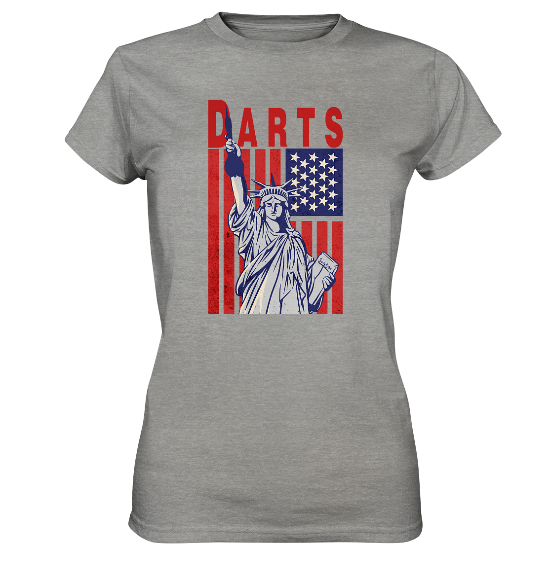 "Statue of Darts" - Ladies Premium Shirt