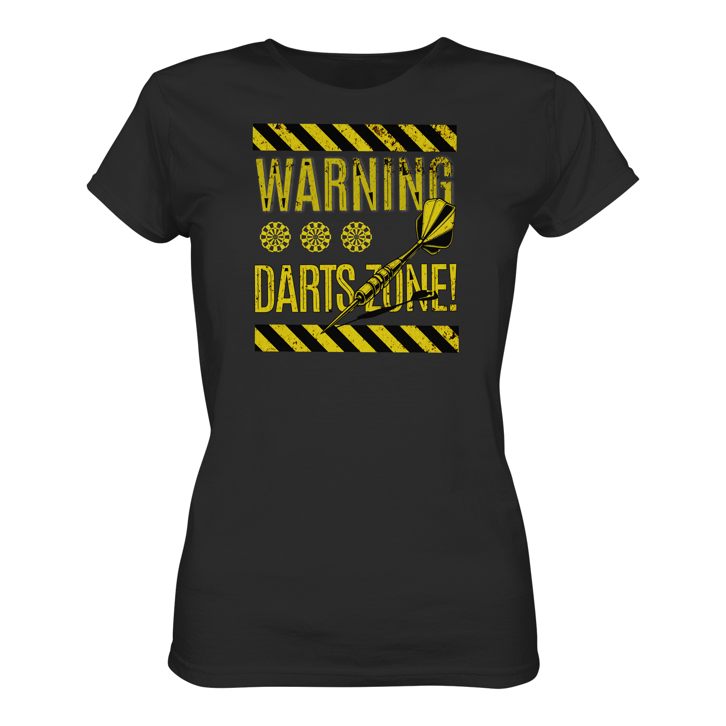 Warning Darts Zone - Ladies Premium Shirt
