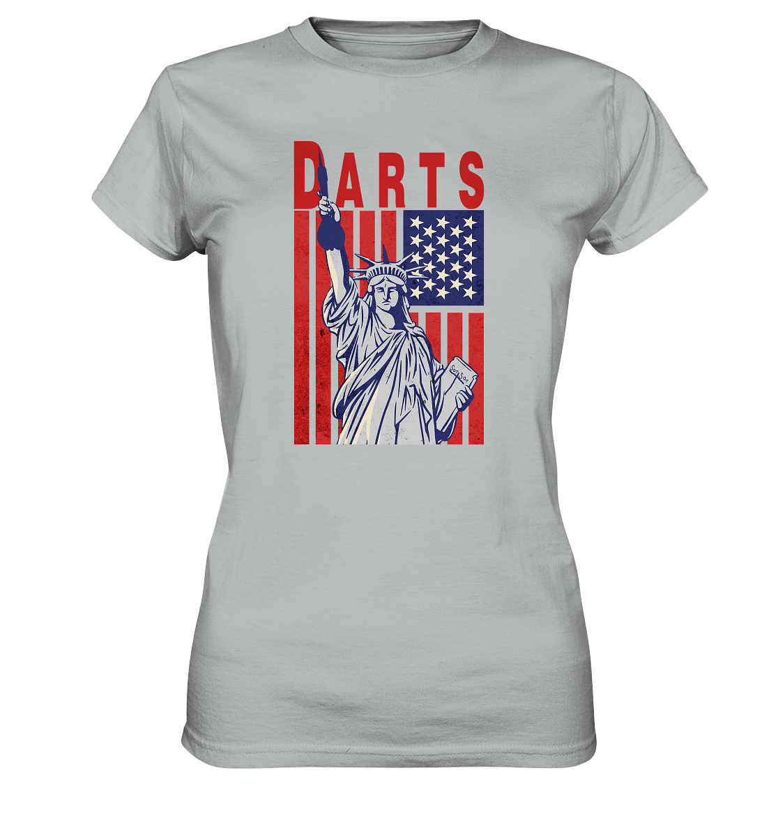 "Statue of Darts" - Ladies Premium Shirt