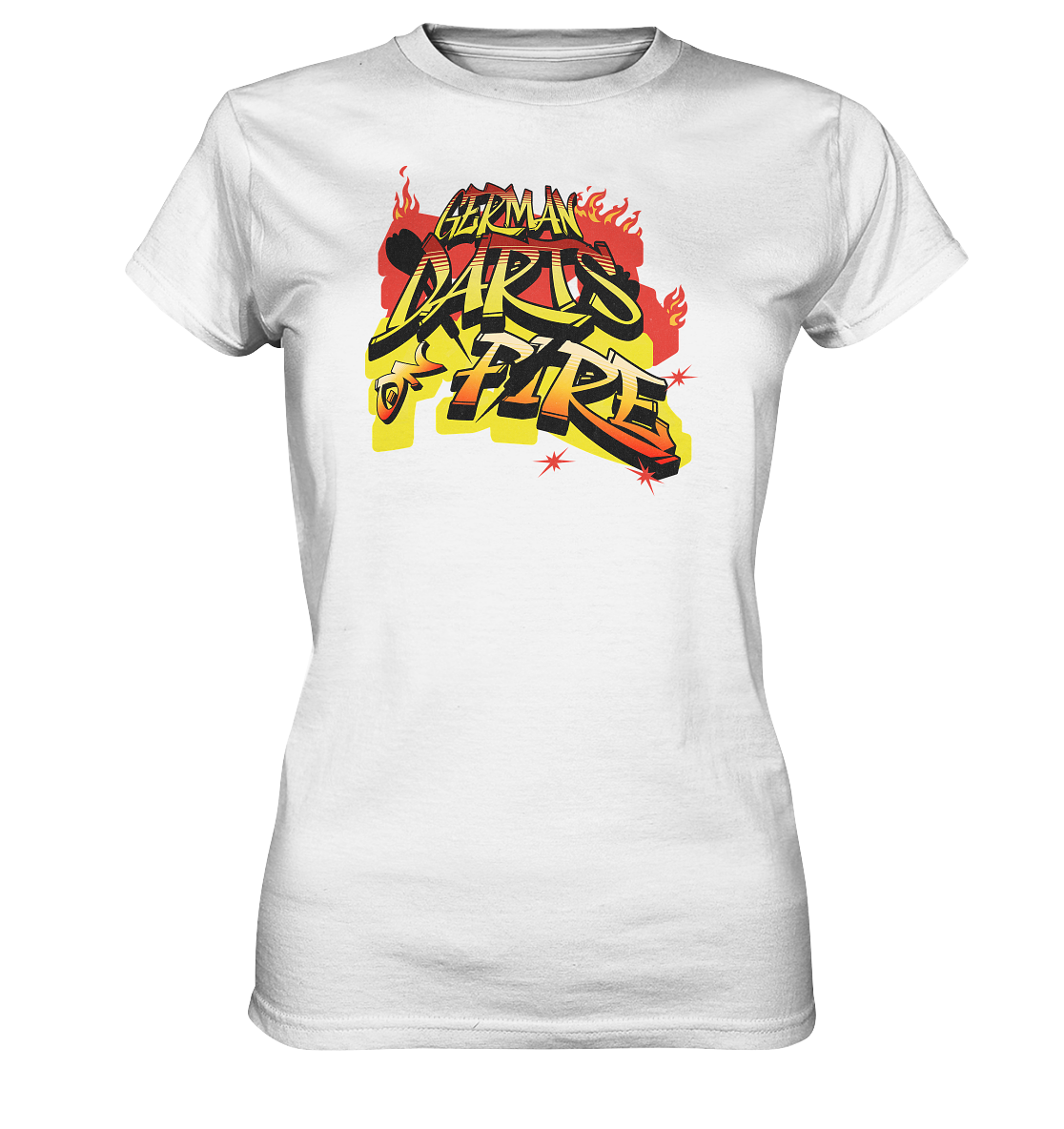 "German Darts on Fire" - Ladies Premium Shirt