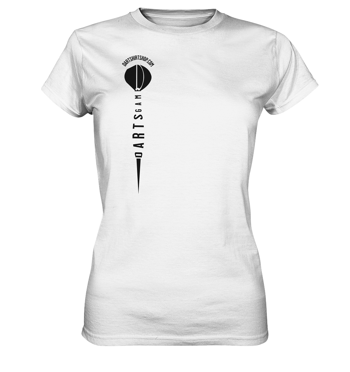 "Darts Game Pfeil" white Edition - Ladies Premium Shirt