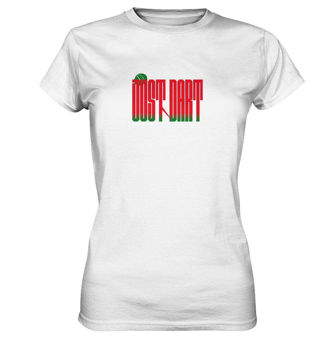 "Just Dart Long Letters" - Ladies Premium Shirt