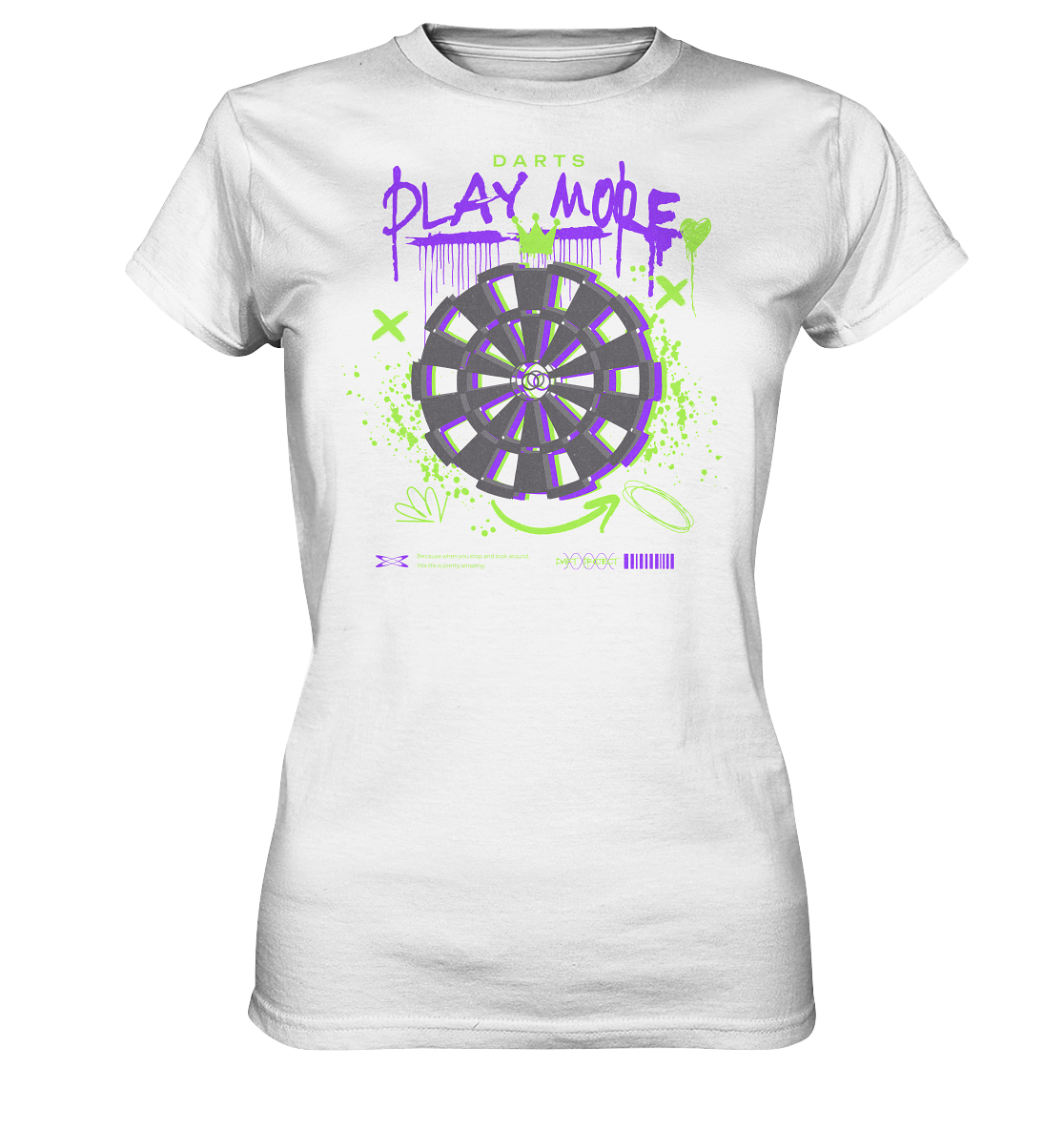 "Play Mode - Darts" - Ladies Premium Shirt