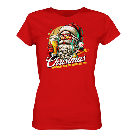 Chritsmas- wonderful Time for Darts and Beer - Ladies Premium Shirt
