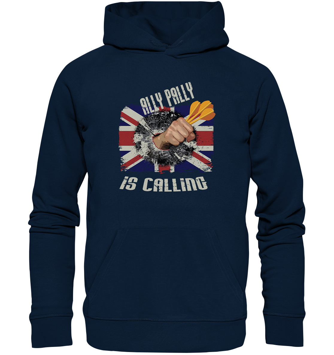 "Ally Pally is calling" Hoodie L Navy