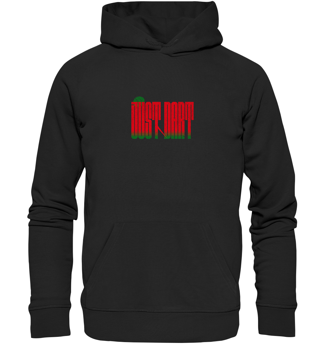 "Just Dart Long Letters" - Organic Basic Hoodie