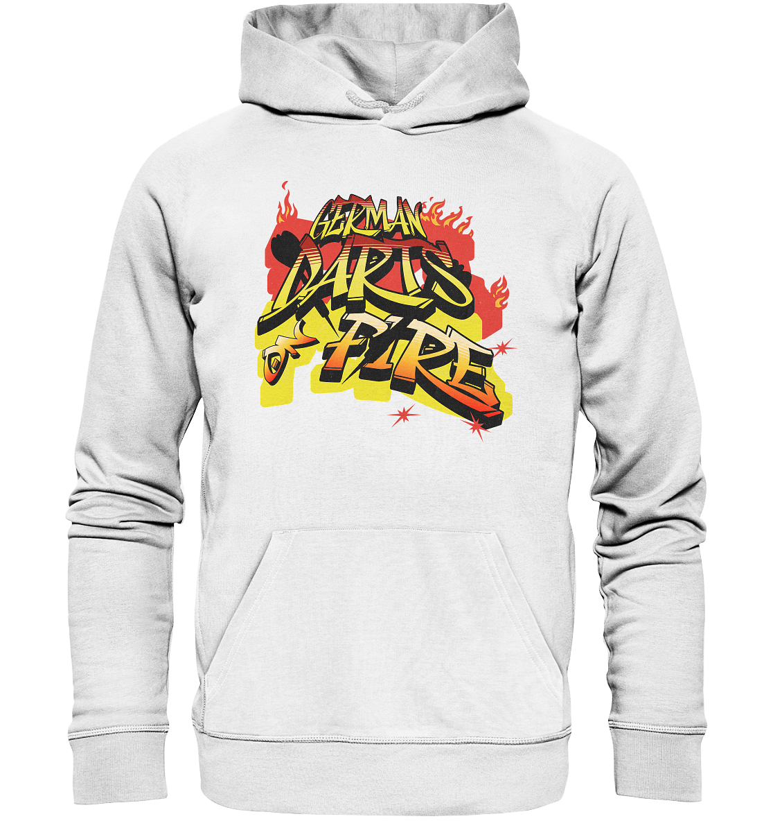 "German Darts on Fire" - Premium Unisex Hoodie